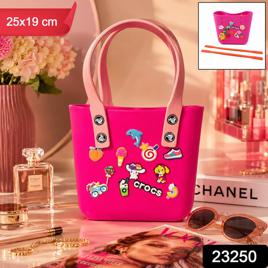 Buy Crocs-Inspired Tote Bag – Spacious & Trendy for Women & Girls