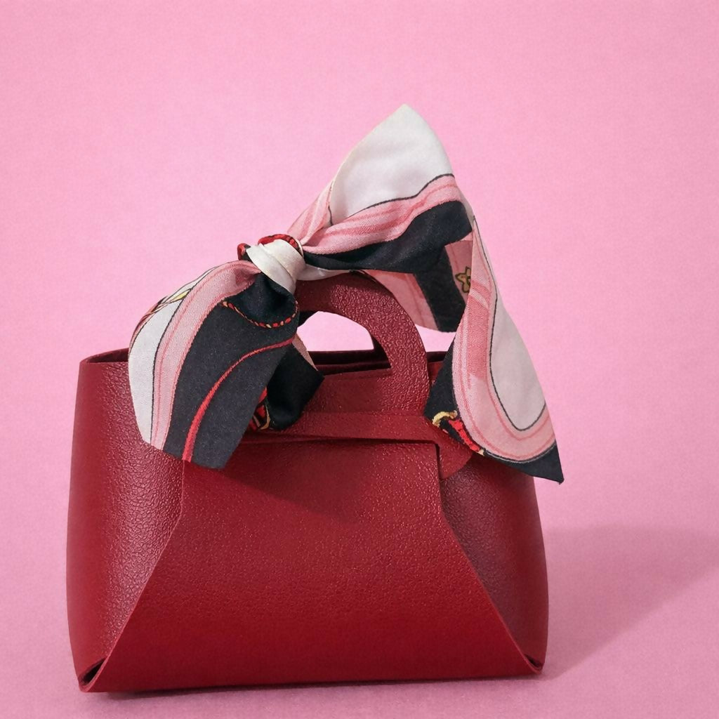Mini Maroon Handbag – Elegant & Compact Accessory for Women & Girls
