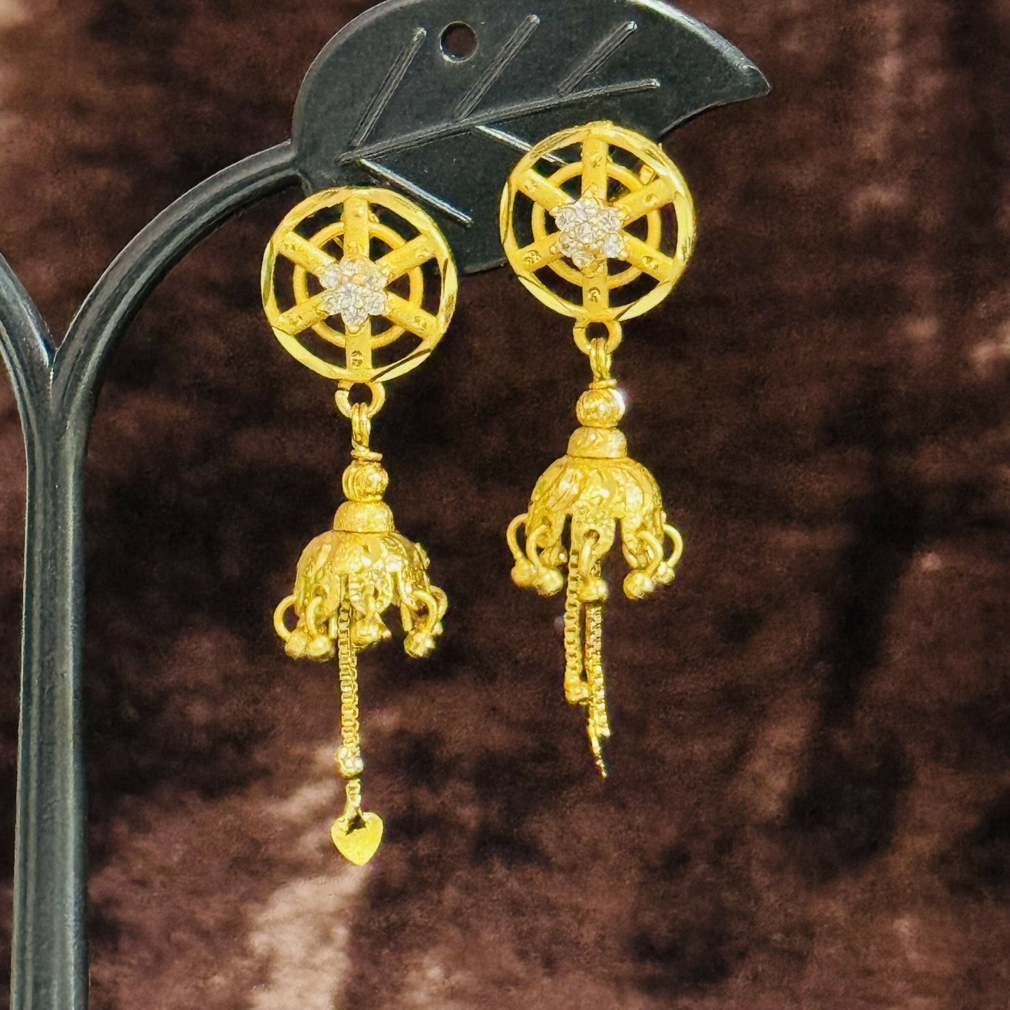 Gold Finish Jhumki Earrings – Elegant Daily Wear Accessories