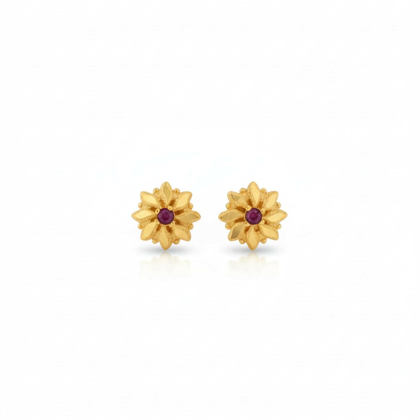 Golden Jhumki Earrings – Lightweight Traditional Indian Jewellery