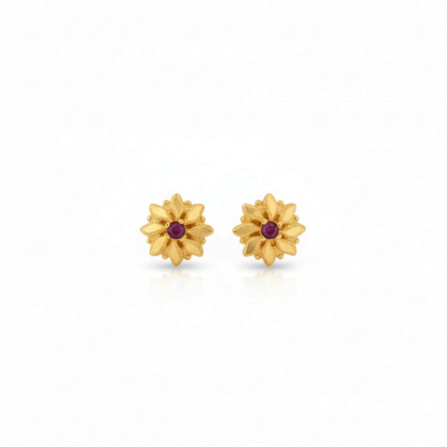 Golden Jhumki Earrings – Lightweight Traditional Indian Jewellery