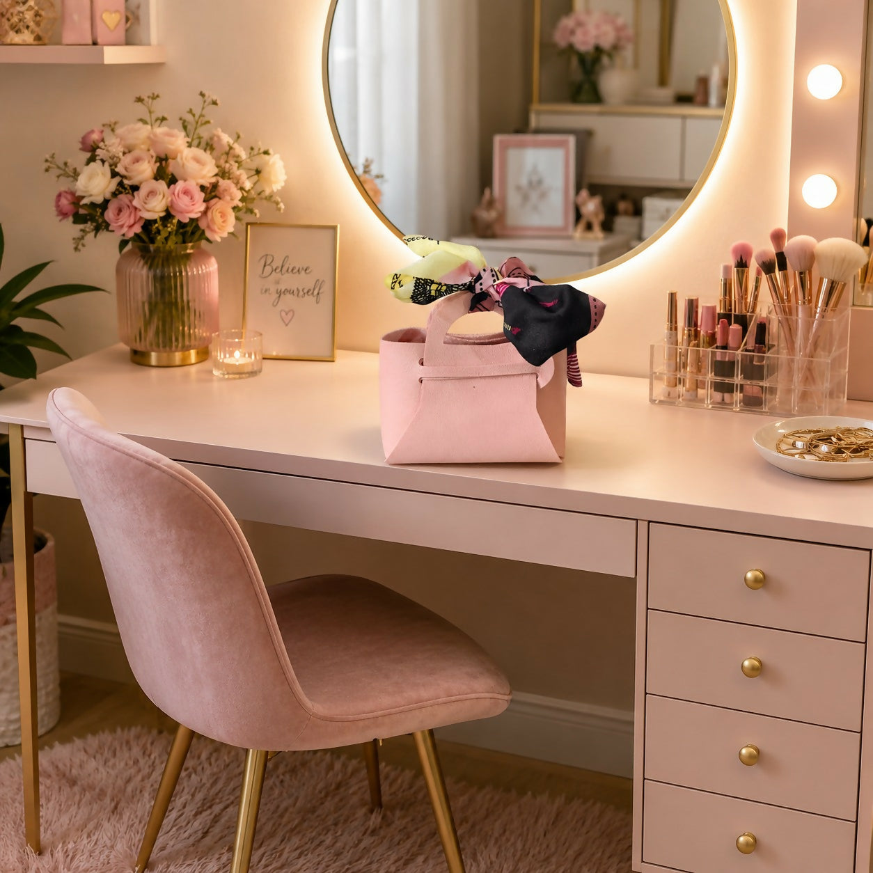 Mini Pink Handbag – Stylish & Compact for Daily Use