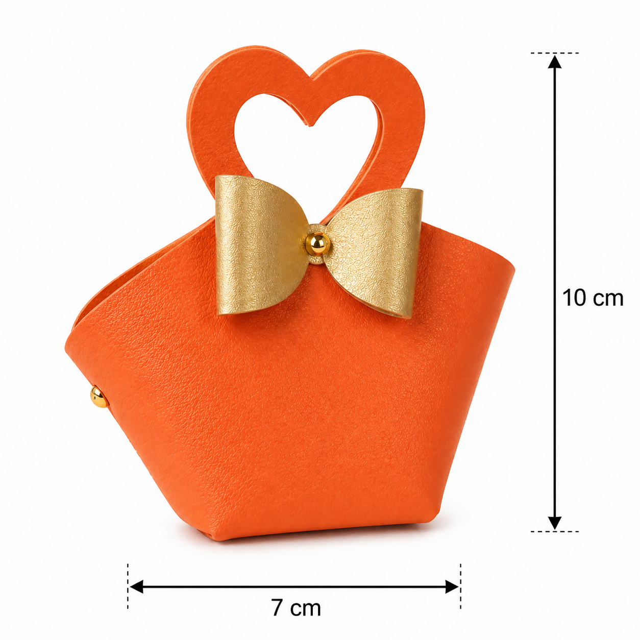 Mini Handbag – Compact & Stylish with Heart & Bow Details